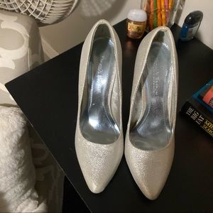 Womens silver heels